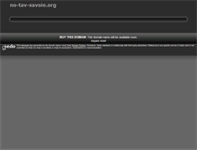 Tablet Screenshot of no-tav-savoie.org